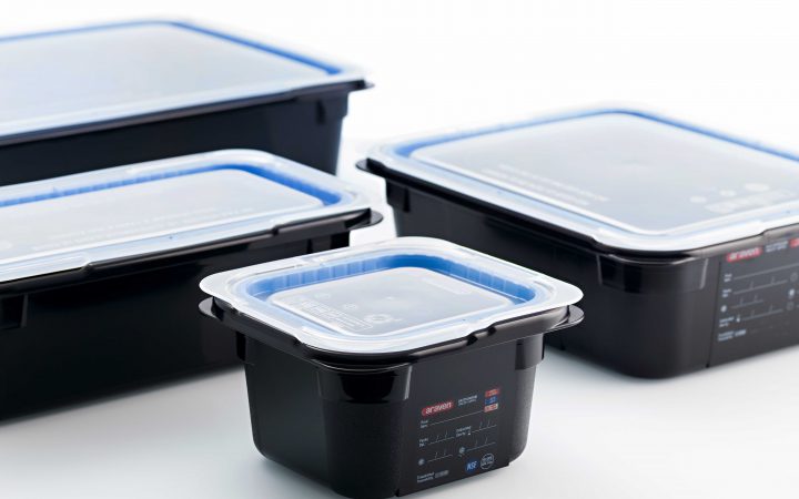 cubetas negras con tapa araven