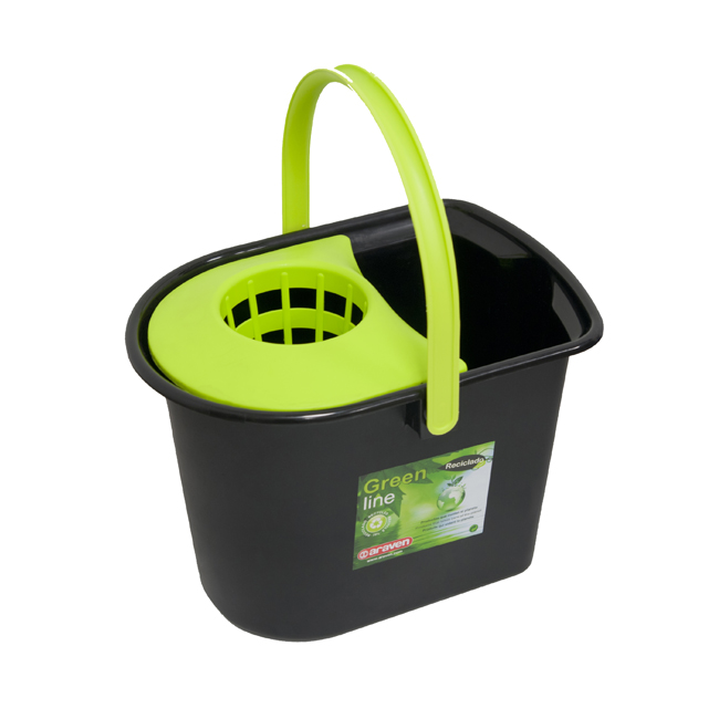 Green Line 15 L. - 15.8 qt rectangular mop bucket - Araven