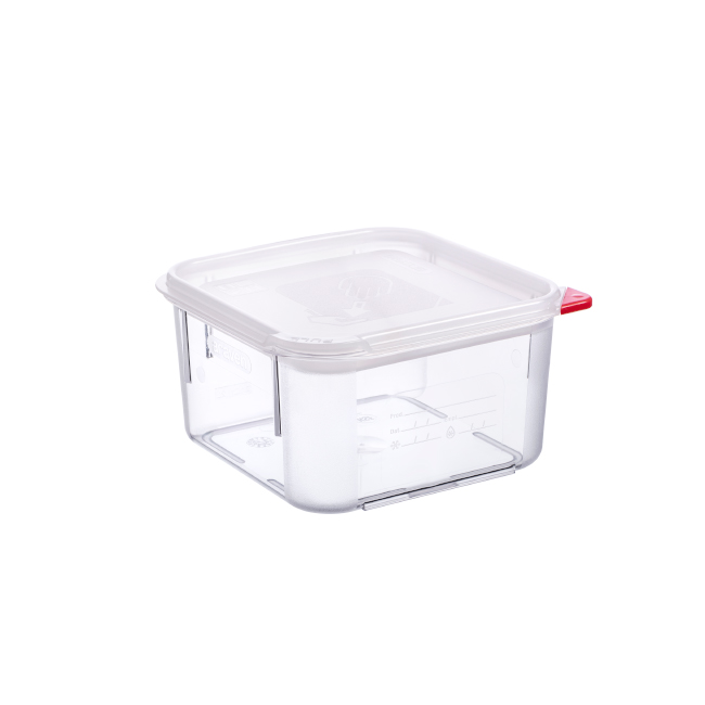 Araven 03036 14.4 Qt Full Size Polypropylene Square Containers