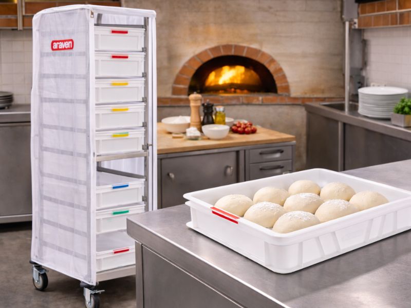 Caja de fermentación para pizza