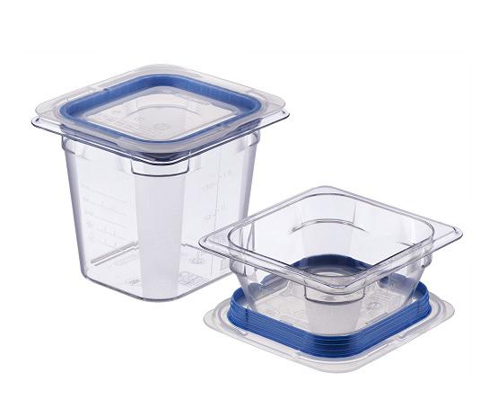 Araven 6.3 qt. Translucent Square Polypropylene Food Storage Container with Airtight Lid