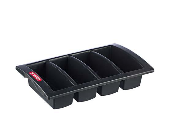 Caja Plástico Organizador Cajonera 4 Cajones 83*39*35 Color Negro Liso